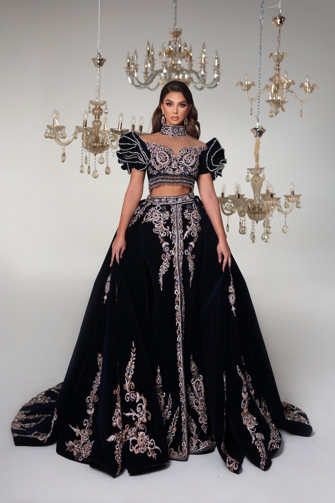 Glamorous High Neck Tulle Mermaid Black Lace Prom Dress With Appliques And  Zipper Perfect For Evening Parties 289g From Spenceri, $104.65 | DHgate.Com